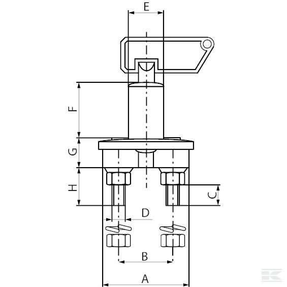 482511 Выключатель массы батареи 100A