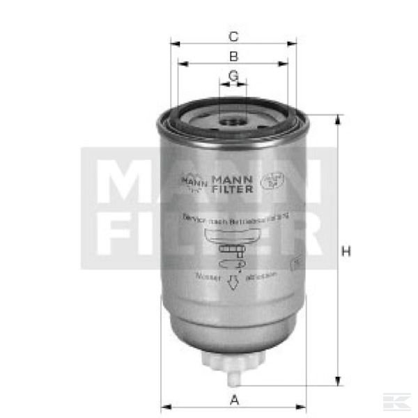PL501 Сменный топливный фильтр