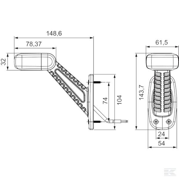 2XS357007011 Светод.габ. фон., перед.,задн.