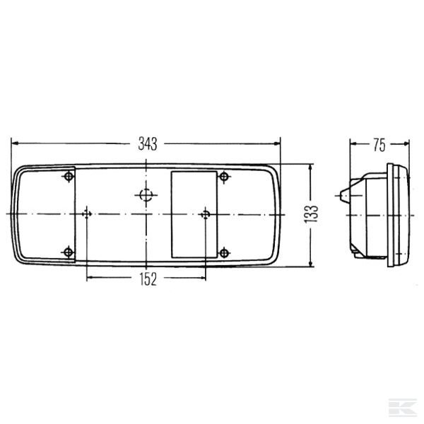 2VP003567121 правый задний фонарь Hella