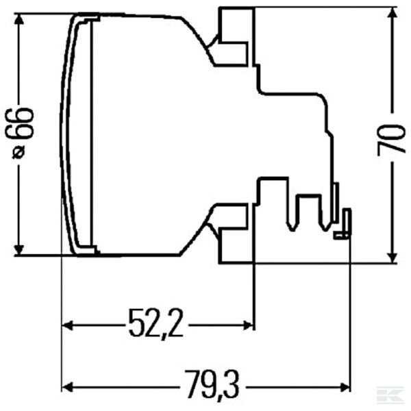 2SB009001387 +Rear lamp