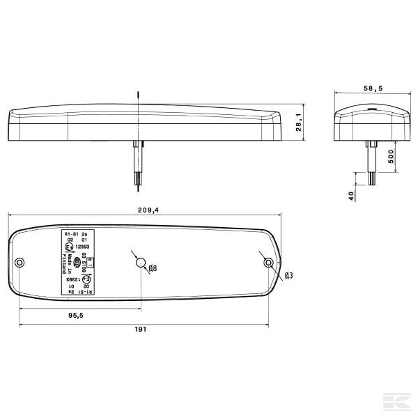 2SD343910001 Стоп-сигнал LED   Hella