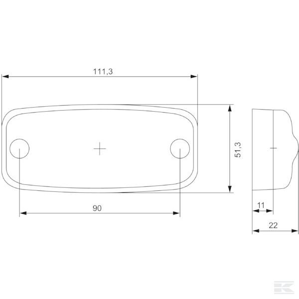 2PS357008001 Светодиодный габар. отражатель