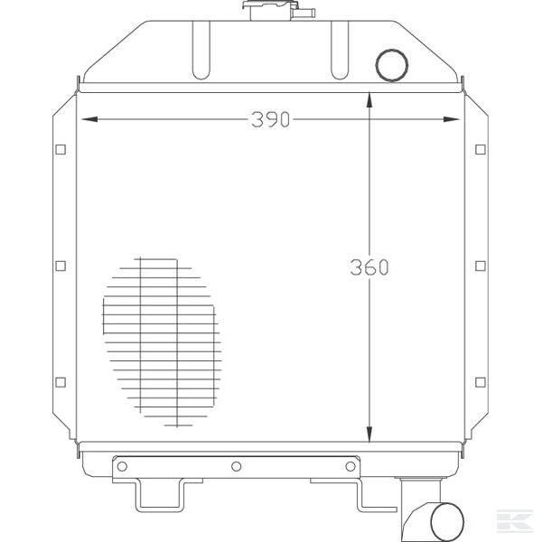 787605R92N Радиатор Case IH
