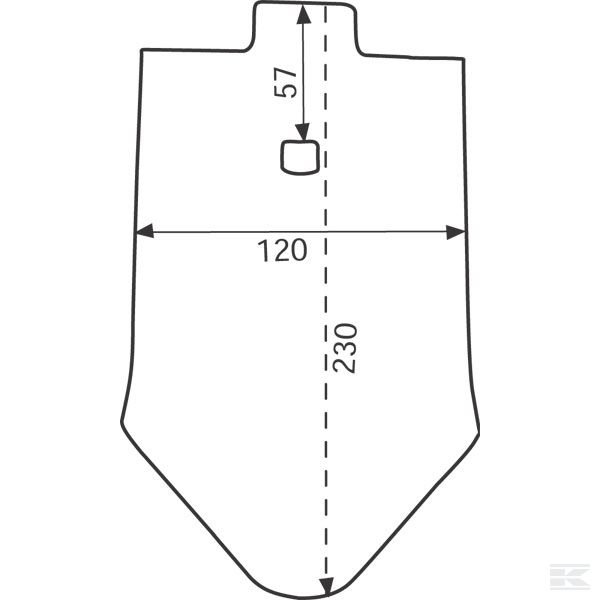 3374392 Долото лемеха S12 DP