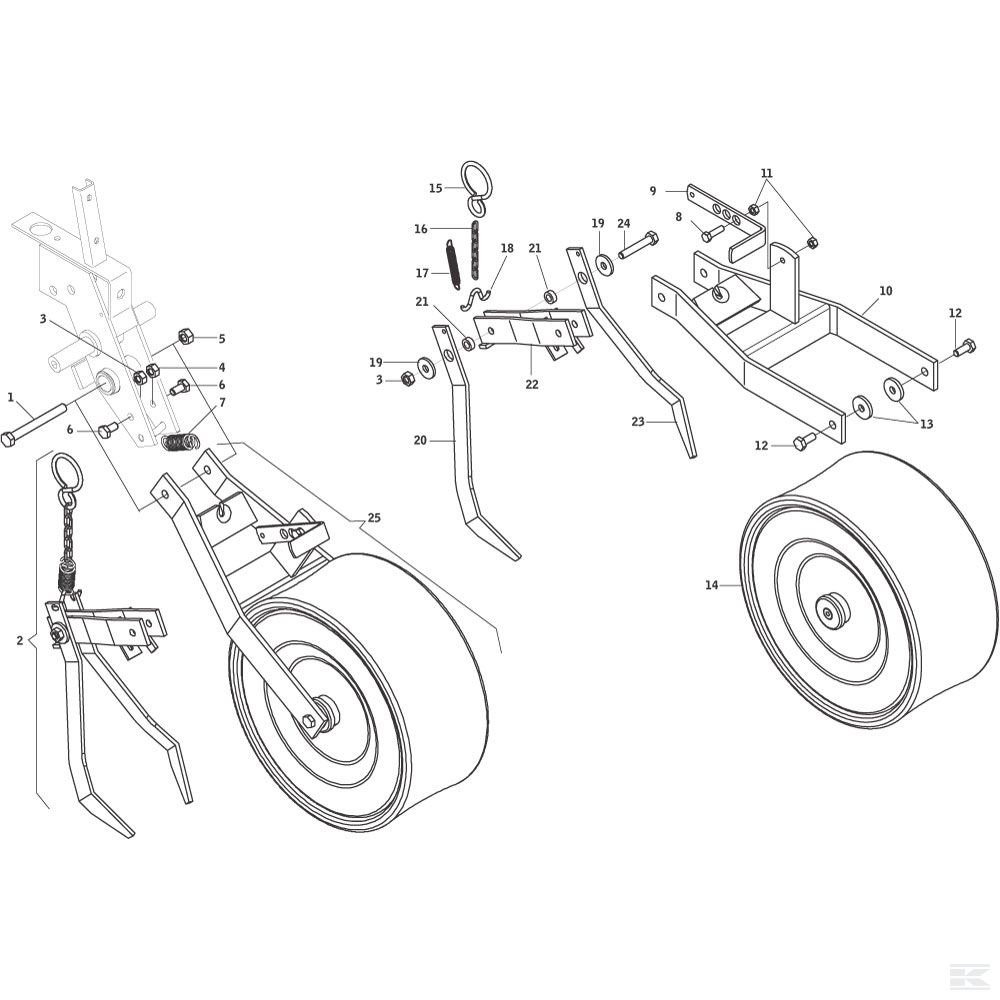 G65336004R Крюк Gaspardo
