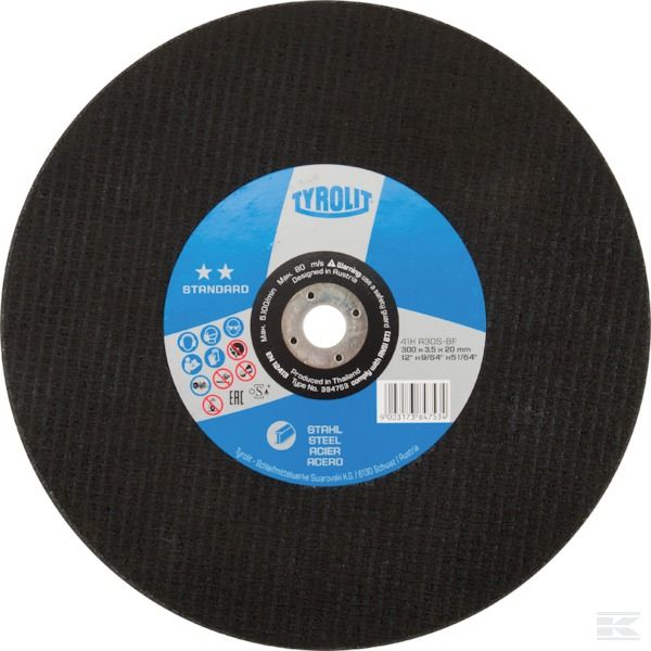 384758 Стандартный диск 350x4x25,4