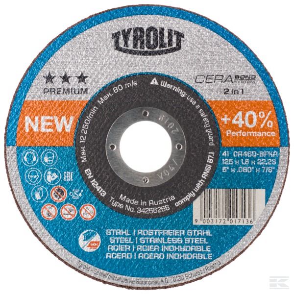 34256157 +Cutting disc Cerabond 115x1,6
