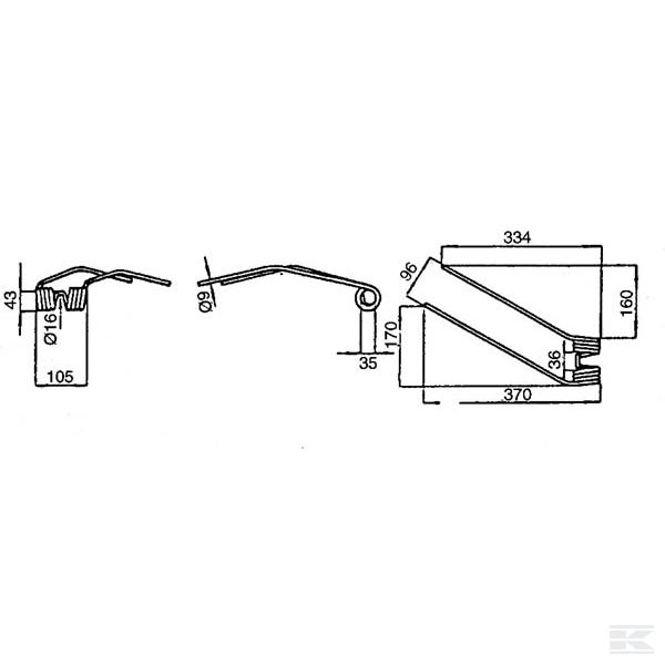 VF06580391 Пружинные зубья орг. DEUTZ-FAHR