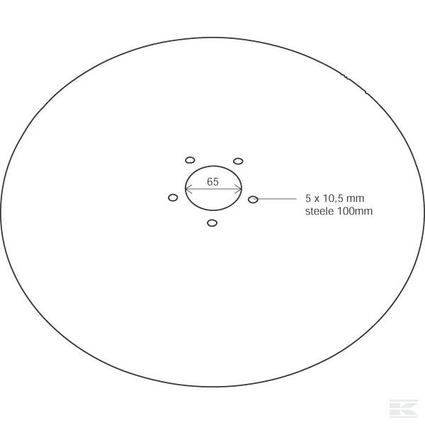 110023 Диск плоский 500 мм