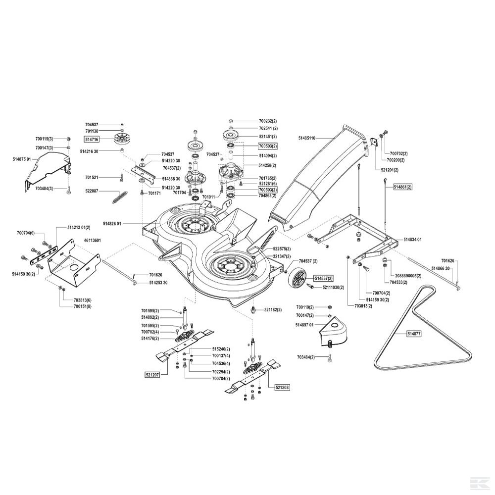 AK514094 Втулка распорная