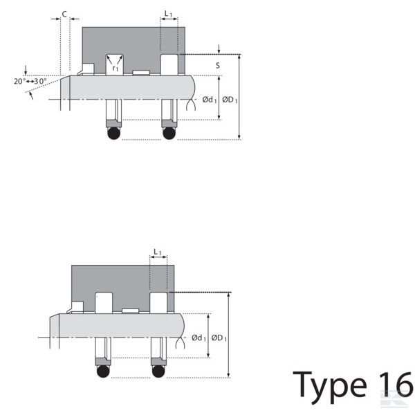 SAS3037332 +Rod seal 30x37,3x3,2