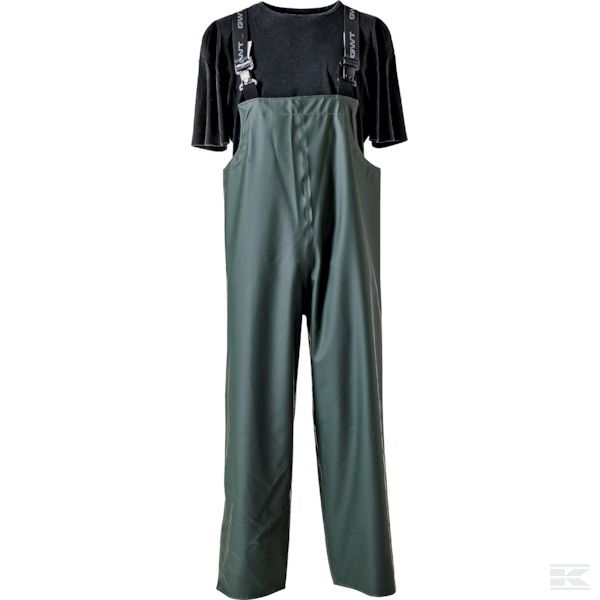 196184225L +Rain overall reversible, green L
