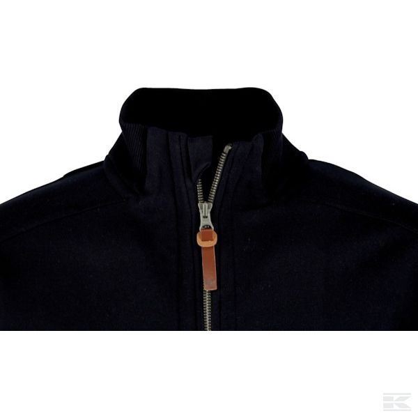 196276810015XL +Roll collar jacket, black, 5XL