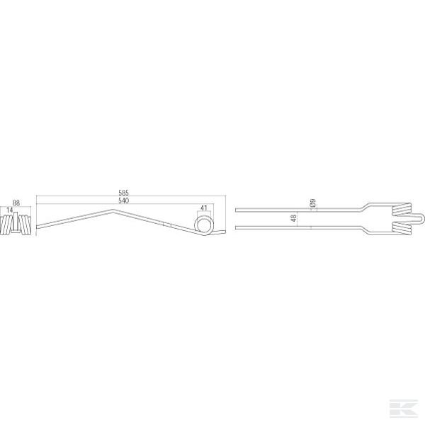 VF1660038786 Пружинные зубья орг. DEUTZ-FAHR