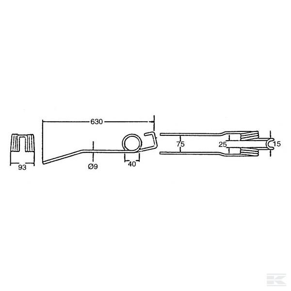 VF16504331 Пружинные зубья орг. DEUTZ-FAHR