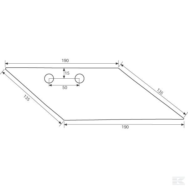 41658064409 Сошник предплужника для запашки удобрений пр. D