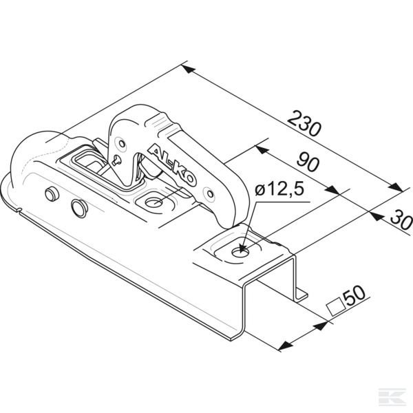1224334 Муфта шаровая AK7