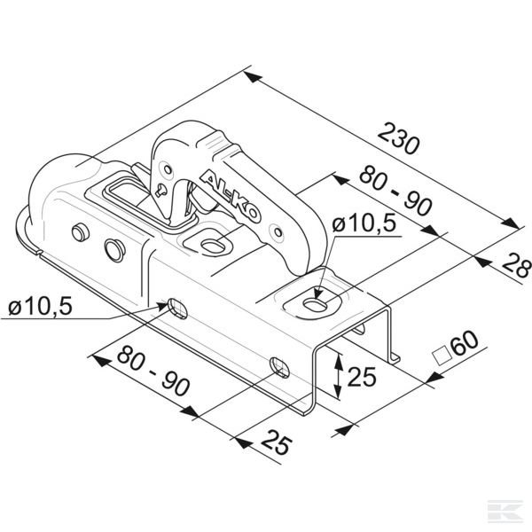 1224343 Муфта шаровая AK7