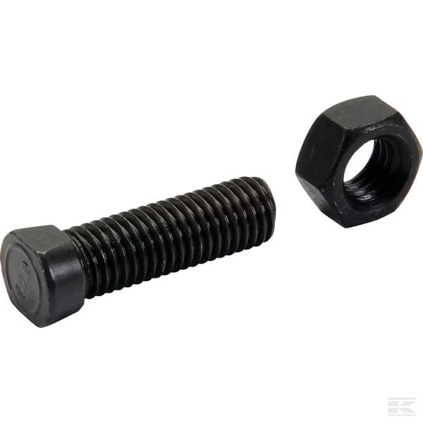 1245C2FP025 Винт плуга кон. с 2 пл. краями + гайка