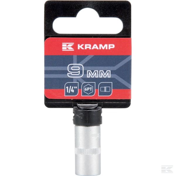 18060060090KR Головка 1/4", 6-точечная 9 мм