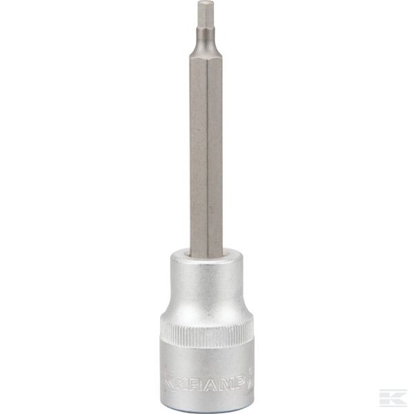 18060135104KR Длинная головка для бит отверток 1/2", шестигр. 4 мм