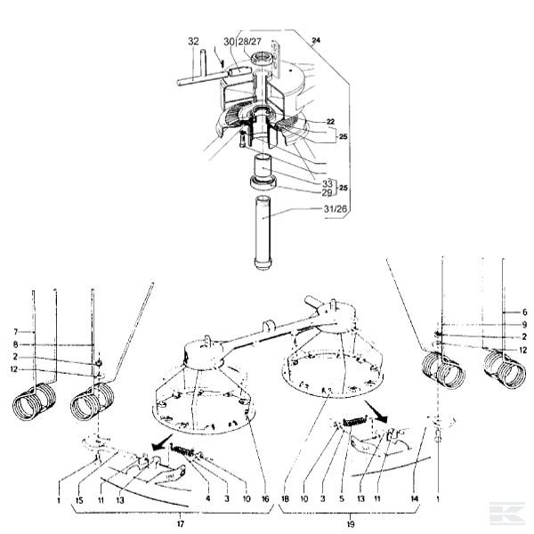 VGPZ107KR Пружинные зубья пр. PZ