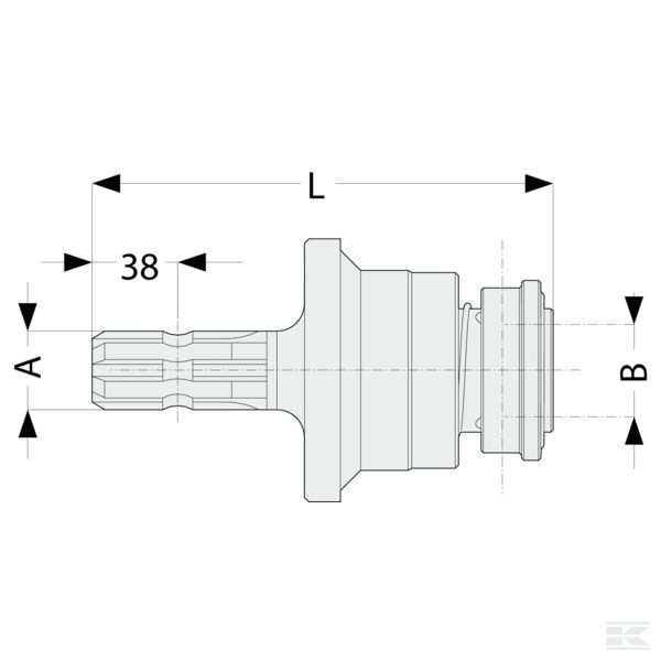 145215015 Обгонная муфта пр. вставная 1 3/8Z6