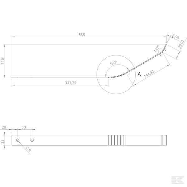 206077KR Пружинная пластина