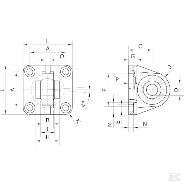 SFS050 +Swivel flange