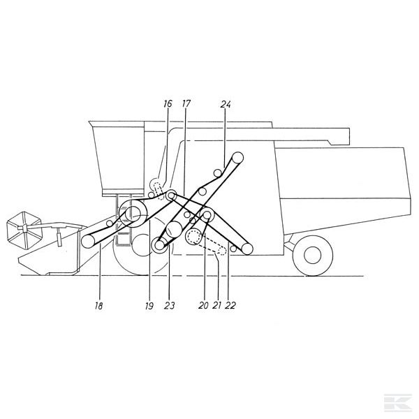 01141595AB Ком. кл. ремней (2) Deutz-Fahr