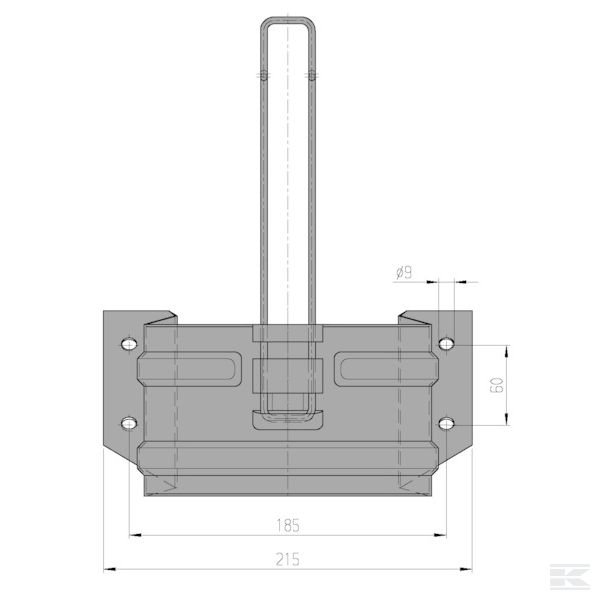 244377 Стальн. держ. д/подкл. клина