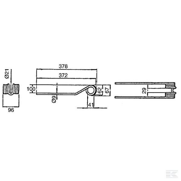 VF06580456 Пружинные зубья орг. DEUTZ-FAHR