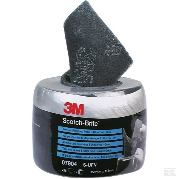 07904 Scotch-Brite Серый 35 grit pad