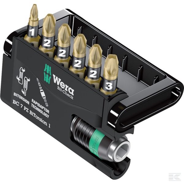 05340260001WERA Набор бит 7 pcs.
