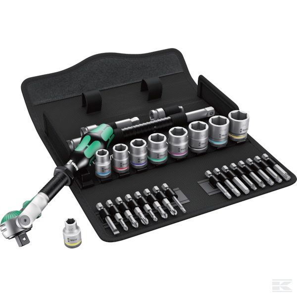 05004049001WERA +Socket set 3/8" 17 pcs.