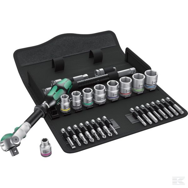 05004046001WERA +Socket set 3/8" 23 pcs.