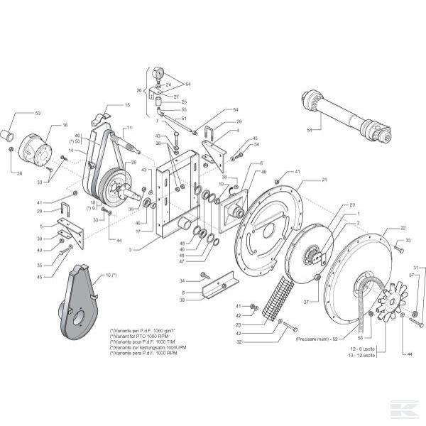 G22270134R Опорное устройство Gaspardo