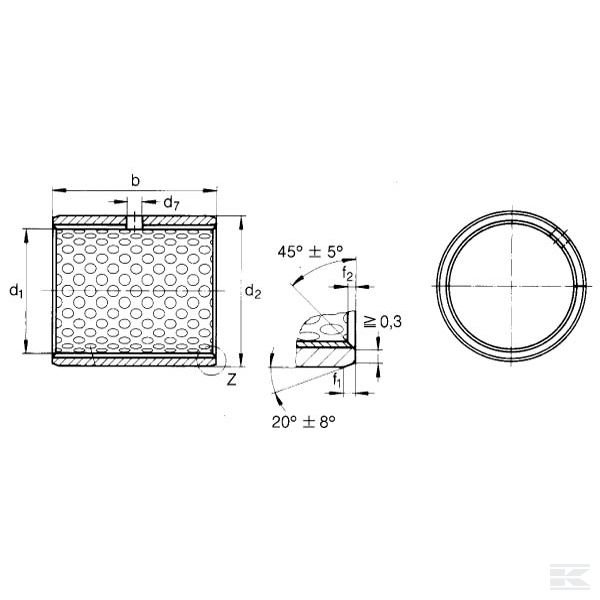 PAP7040P20 Втулка подшипника