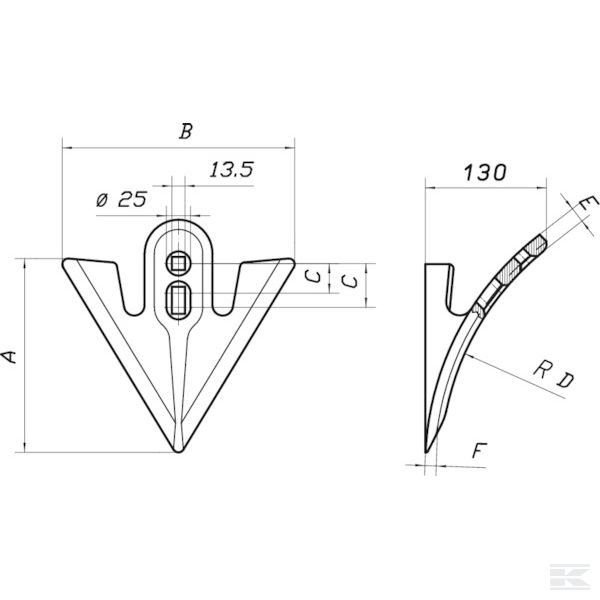 CP10030 Сошник VB 3