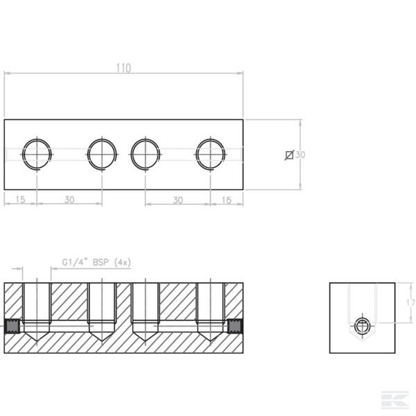 CWP414 Распред. блок CWP быстросм.