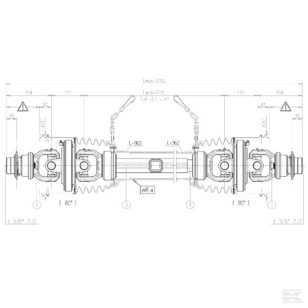 CS6R121CEWR7WR7 Большой угол вала отбора мощно