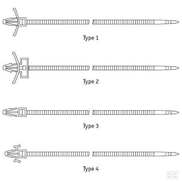 CT4813054 Кабельн. стяжка нейлон 4,8x130 5,4
