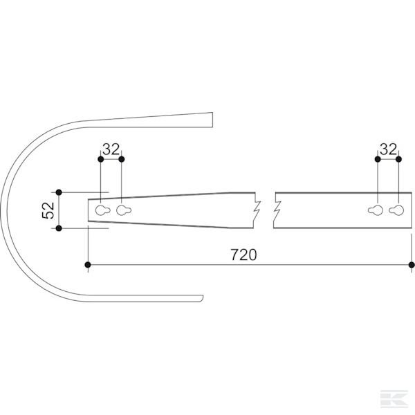 C003183N Отсекательная пластина Feraboli