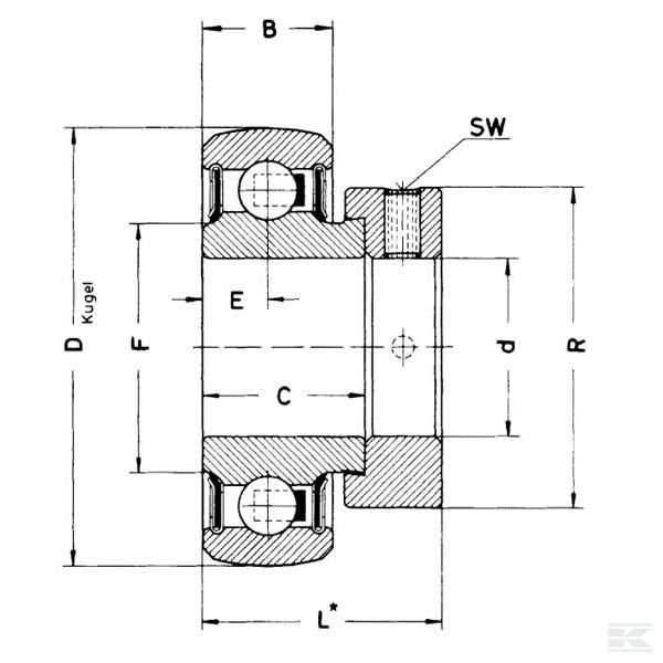 E50XLKRR Вставка подшипника
