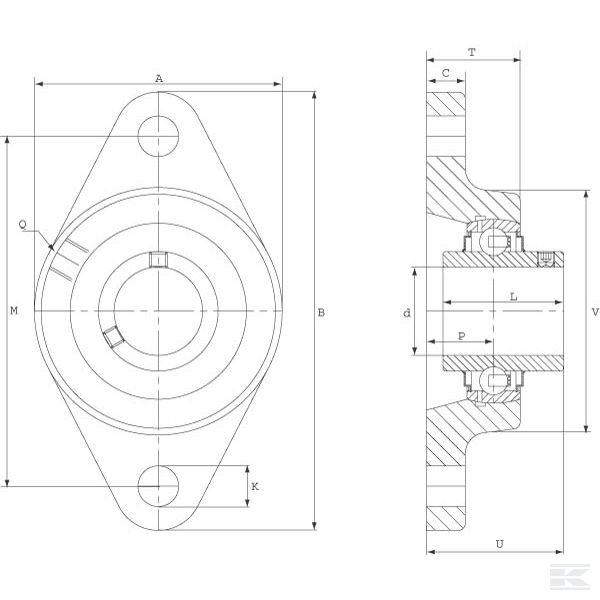 RCJTY12XL Подшипник корпусной в сборе