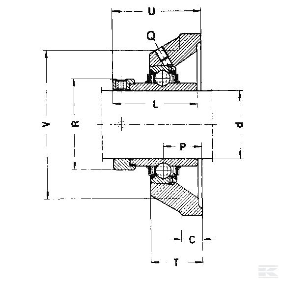 RCJ17XL Подшипник корпусной в сборе