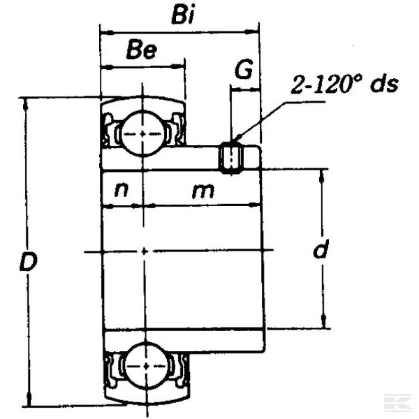 AS206NTN Вкладыш подшипника NTN