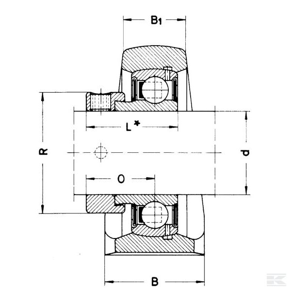 PASE12XL Подшипник корпусной в сборе