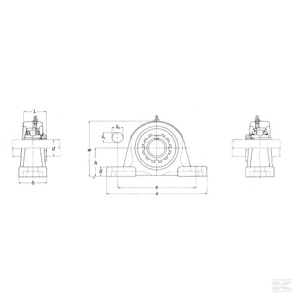 UKP307 Подшипник в корпусе